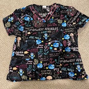 Disney finding dory scrub shirt